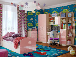 Детская комната Юниор-2 Розовый металлик в Нижней Туре - nizhnyaya-tura.magazinmebel.ru | фото