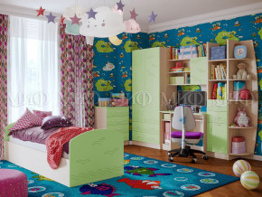 Детская комната Юниор-2 Салатовый в Нижней Туре - nizhnyaya-tura.magazinmebel.ru | фото