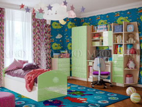 Детская комната Юниор-2 Салатовый металлик в Нижней Туре - nizhnyaya-tura.magazinmebel.ru | фото