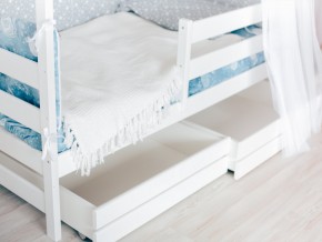 Детская кровать Домик Эко с ящиками белый в Нижней Туре - nizhnyaya-tura.magazinmebel.ru | фото - изображение 3