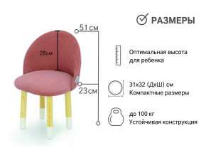 Детский мягкий стул Stumpa пудровый в Нижней Туре - nizhnyaya-tura.magazinmebel.ru | фото - изображение 2