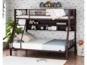 Двухъярусная кровать Гранада-1П 140 коричневый в Нижней Туре - nizhnyaya-tura.magazinmebel.ru | фото - изображение 1