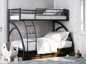 Двухъярусная кровать Виньола-2 Я черный в Нижней Туре - nizhnyaya-tura.magazinmebel.ru | фото