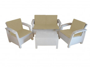 Комплект уличной мебели Yalta Premium Terrace Set белый в Нижней Туре - nizhnyaya-tura.magazinmebel.ru | фото
