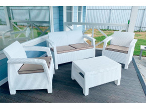 Комплект уличной мебели Yalta Terrace Set белый в Нижней Туре - nizhnyaya-tura.magazinmebel.ru | фото