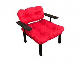 Кресло Дачное красная подушка в Нижней Туре - nizhnyaya-tura.magazinmebel.ru | фото