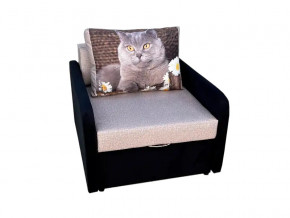 Кресло кровать Канзасик с подлокотниками кот с ромашками-2 в Нижней Туре - nizhnyaya-tura.magazinmebel.ru | фото