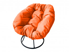 Кресло Пончик без ротанга оранжевая подушка в Нижней Туре - nizhnyaya-tura.magazinmebel.ru | фото