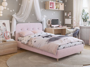 Кровать 1200 Лео велюр нежно-розовый в Нижней Туре - nizhnyaya-tura.magazinmebel.ru | фото - изображение 4
