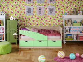 Кровать Бабочки 1600 Салатовый в Нижней Туре - nizhnyaya-tura.magazinmebel.ru | фото