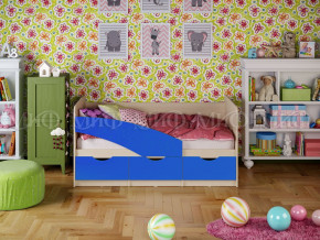 Кровать Бабочки 1600 Синий в Нижней Туре - nizhnyaya-tura.magazinmebel.ru | фото