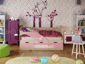 Кровать Дельфин-1 1600 Розовый металлик в Нижней Туре - nizhnyaya-tura.magazinmebel.ru | фото