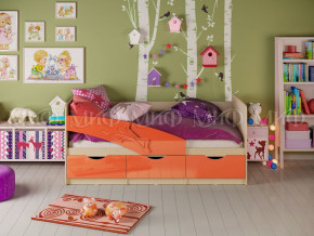 Кровать Дельфин 1600 Оранжевый металлик в Нижней Туре - nizhnyaya-tura.magazinmebel.ru | фото
