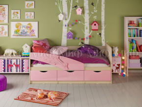 Кровать Дельфин 1600 Розовый металлик в Нижней Туре - nizhnyaya-tura.magazinmebel.ru | фото