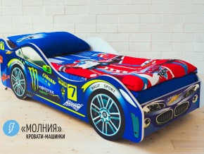 Кровать детская машина Молния в Нижней Туре - nizhnyaya-tura.magazinmebel.ru | фото
