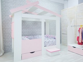 Кровать детская Теремок без ящика розовая в Нижней Туре - nizhnyaya-tura.magazinmebel.ru | фото - изображение 2
