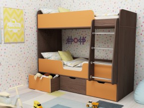 Кровать двухъярусная Малыш двойняшка бодега-оранжевый в Нижней Туре - nizhnyaya-tura.magazinmebel.ru | фото