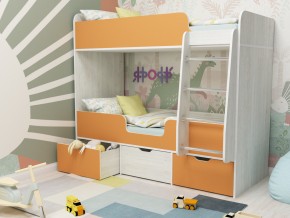 Кровать двухъярусная Малыш двойняшка винтерберг-оранжевый в Нижней Туре - nizhnyaya-tura.magazinmebel.ru | фото - изображение 1