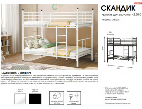 Кровать двухъярусная Скандик 42.20-01 в Нижней Туре - nizhnyaya-tura.magazinmebel.ru | фото - изображение 2