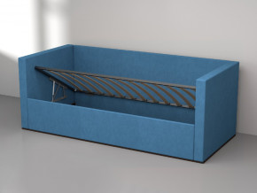 Кровать мягкая с подъёмным механизмом арт. 030 синий в Нижней Туре - nizhnyaya-tura.magazinmebel.ru | фото - изображение 2