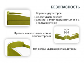 Кровать с ящиком Letmo оливковый (велюр) в Нижней Туре - nizhnyaya-tura.magazinmebel.ru | фото - изображение 13