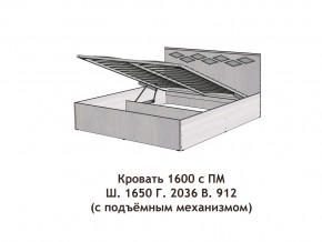 Кровать с подъёмный механизмом Диана 1600 в Нижней Туре - nizhnyaya-tura.magazinmebel.ru | фото - изображение 3