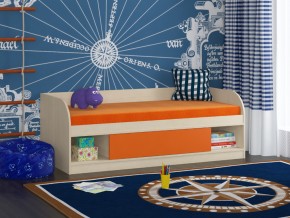 Кровать Соня 4 дуб молочный-оранжевый в Нижней Туре - nizhnyaya-tura.magazinmebel.ru | фото