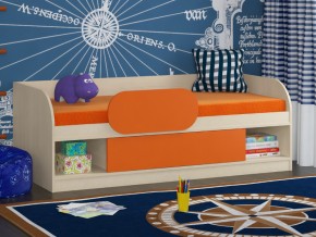 Кровать Соня 4 дуб молочный-оранжевый в Нижней Туре - nizhnyaya-tura.magazinmebel.ru | фото - изображение 3