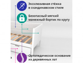 Кровать-тахта мягкая Svogen дерево-белый в Нижней Туре - nizhnyaya-tura.magazinmebel.ru | фото - изображение 2