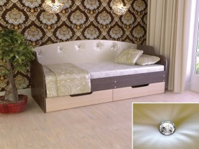 Кровать Юниор Тип 2 Венге/дуб молочный 800х1600 в Нижней Туре - nizhnyaya-tura.magazinmebel.ru | фото - изображение 1