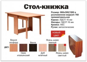 Прямой стол-книжка венге в Нижней Туре - nizhnyaya-tura.magazinmebel.ru | фото - изображение 2