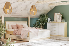 Спальня Оливия с комодом в Нижней Туре - nizhnyaya-tura.magazinmebel.ru | фото - изображение 1