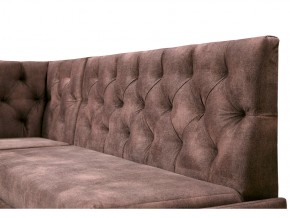 Угловой диван Призма со стяжкми коричневый со спальным местом в Нижней Туре - nizhnyaya-tura.magazinmebel.ru | фото - изображение 2