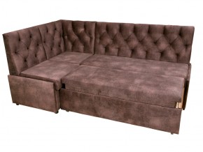 Угловой диван Призма со стяжкми коричневый со спальным местом в Нижней Туре - nizhnyaya-tura.magazinmebel.ru | фото - изображение 4
